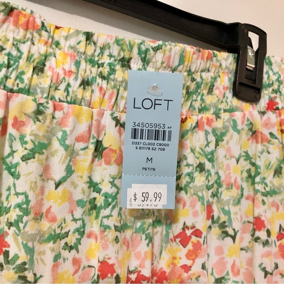 LOFT Petite Buttercup Floral Flounce Skirt NWT - Picture 6 of 7